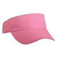 Lightweight Brushed Cotton Twill Visor (Bubble Gum Pink)